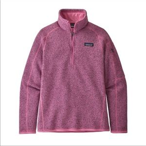 Patagonia Better Sweater 1/4 zip Marble Pink M
